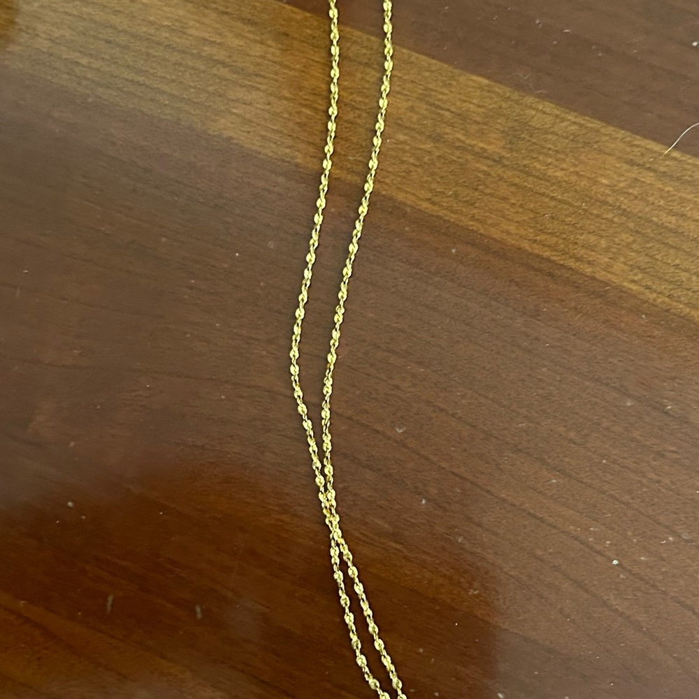 Delicate Gold Dipped Leaf Necklace - image 2